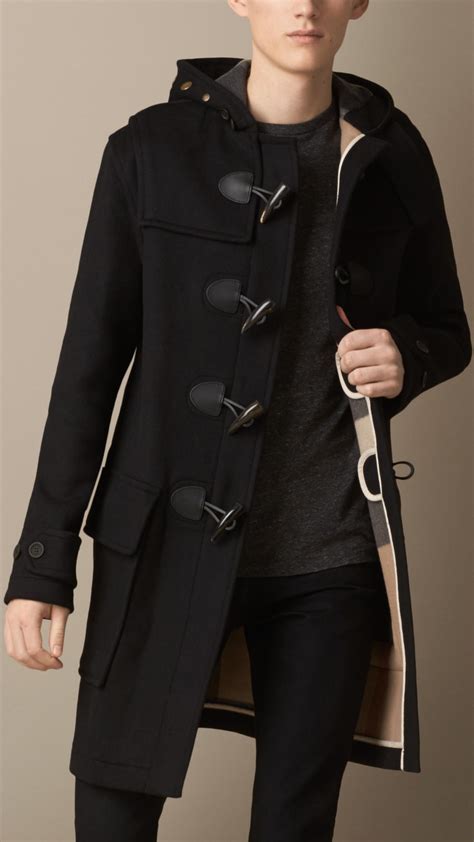 burberry mens duffle coat|burberry men's cashmere overcoat.